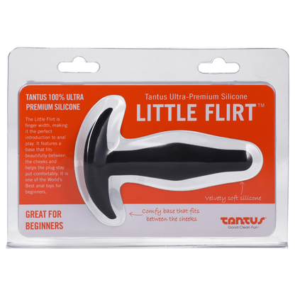 Tantus Silicone Little Flirt Butt Plug Black