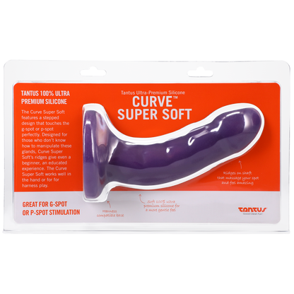 Silicone Curve Dildo Amethyst