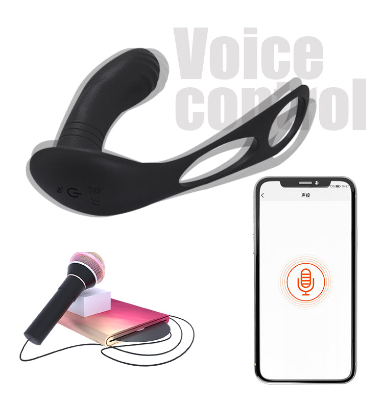 Remote Off-Site Control Double Ring Posterior Prostate Exercise Powerful Vibrator