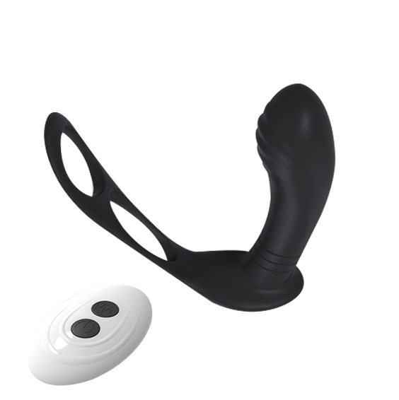 Remote Off-Site Control Double Ring Posterior Prostate Exercise Powerful Vibrator