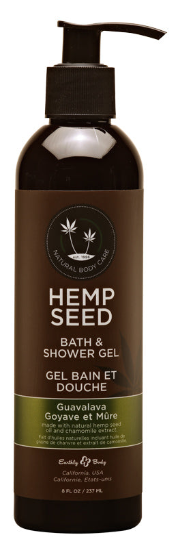 Hemp Seed Bath & Shower Gel Guavalava 8 fl oz / 237 ml