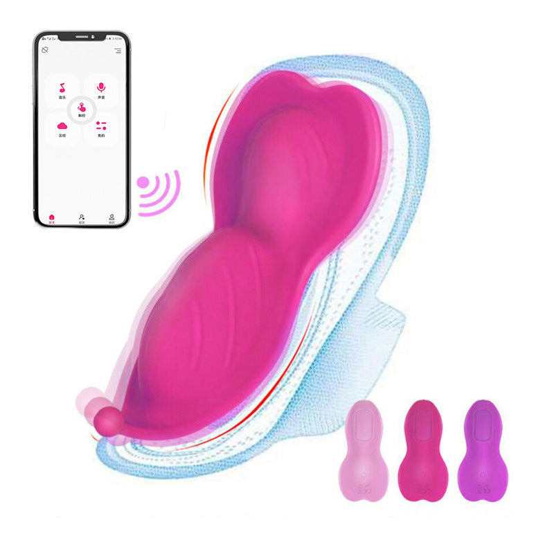 Remote Wear APP Wave Of Flowers Wireless Remote Control Couples With Powerful Vibration Massage