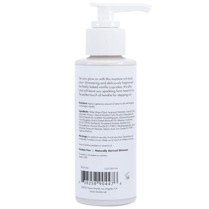 GLOW Silver Shimmer Lotion - Silver 4oz | 118mL