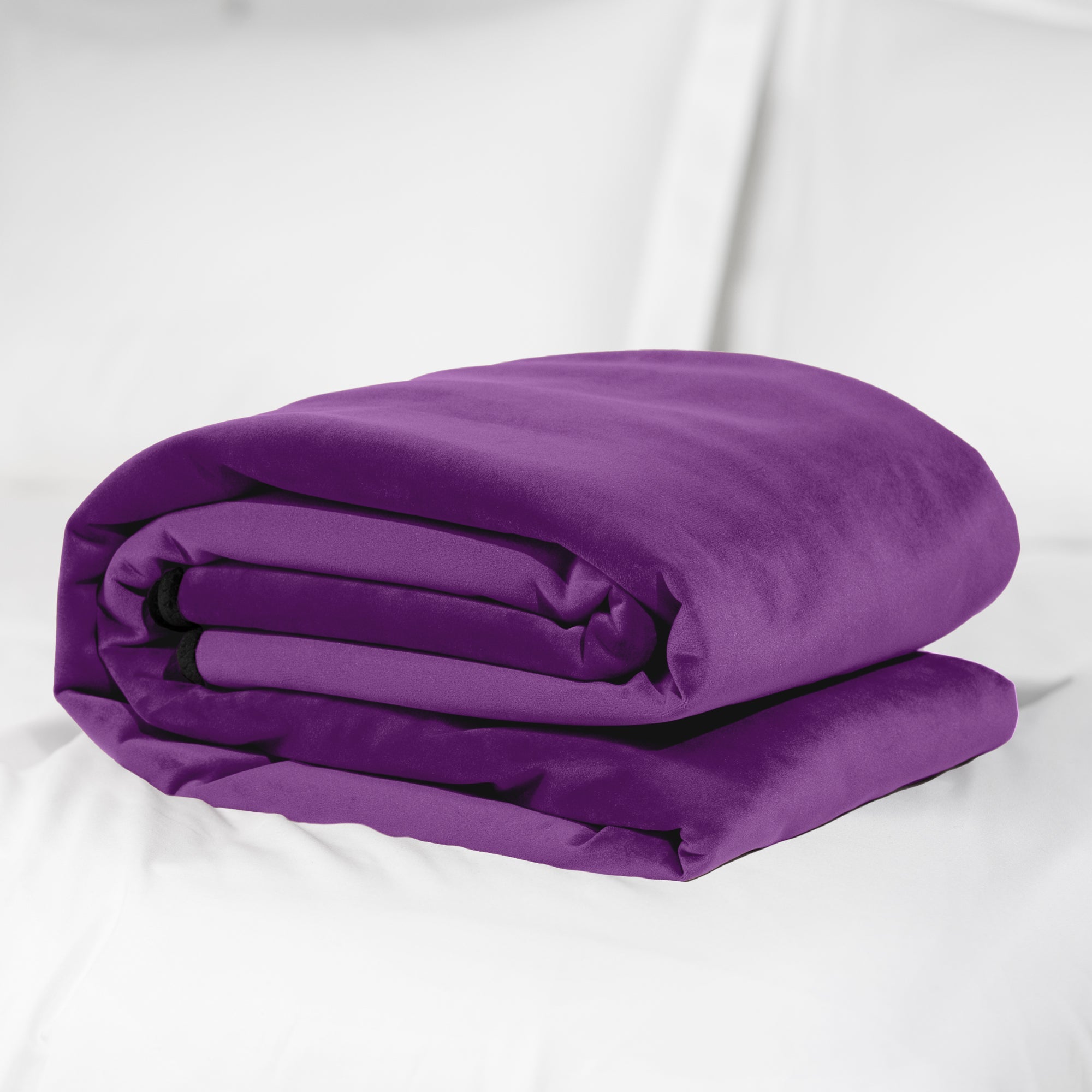 Fascinator Throw Aubergine  Microvelvet - Mini