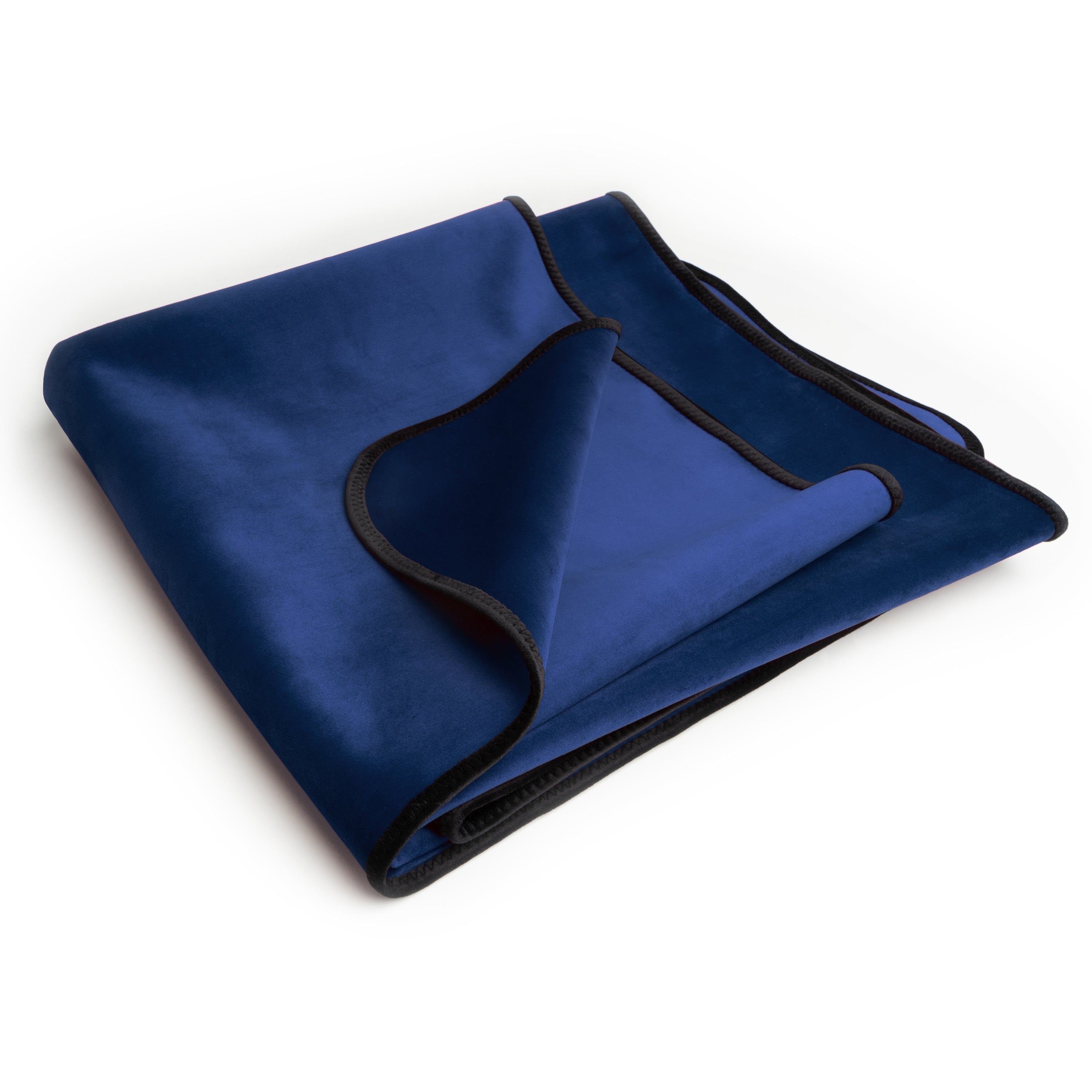 Fascinator Throw Royal Blue Velvish - Travel Size