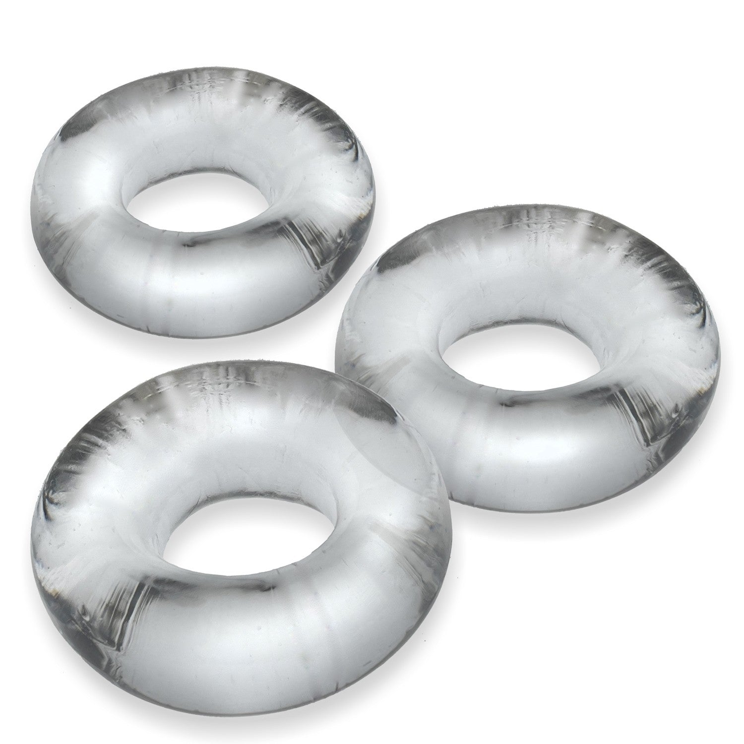 Oxballs FAT WILLY, 3-pack jumbo cockrings - CLEAR