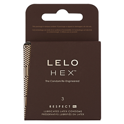 HEX Respect XL Condoms, 3 Pack