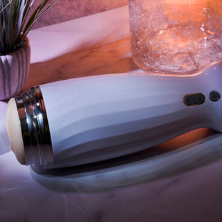 Zero Tolerance THE THRUSTING RECHARGEABLE STROKER  WHITE/CHROME