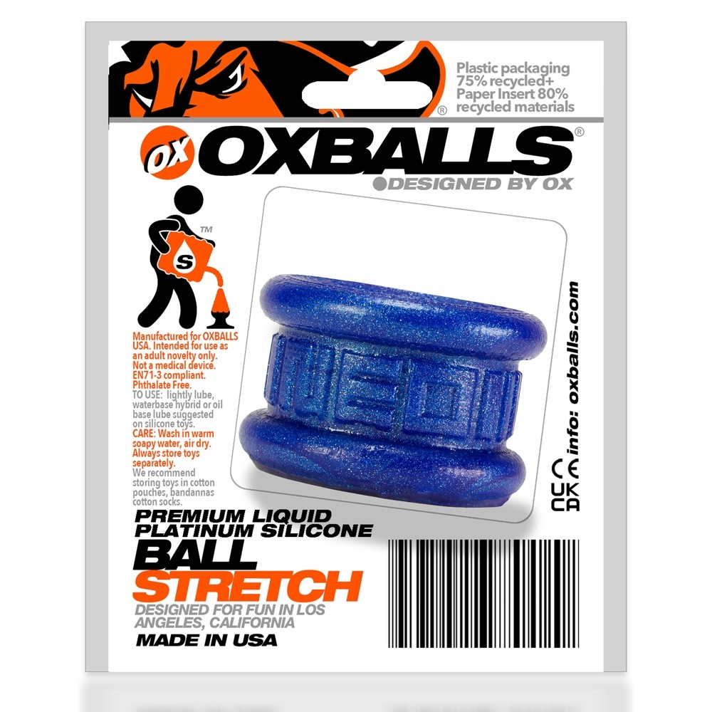 NEO SHORT, ballstretcher - BLUEBALLS METALLIC