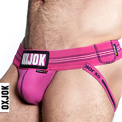 SLINGJOCK, upthrust slider-strap jock, PINK SKY, XX-LARGE