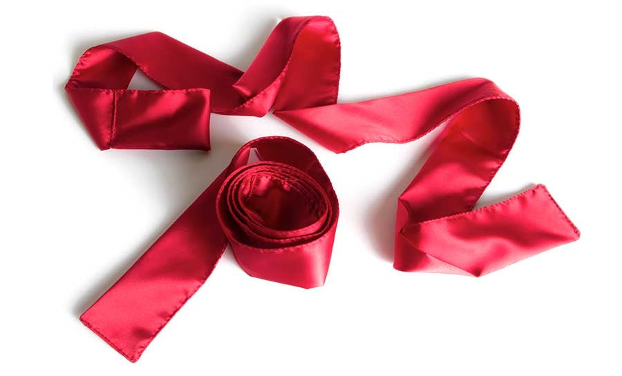 Silky Tie-ups Red Satin