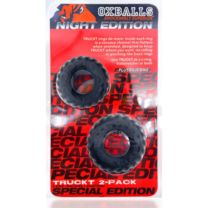 TRUCKT, 2-piece cockring - PLUS+SILICONE special edition - NIGHT